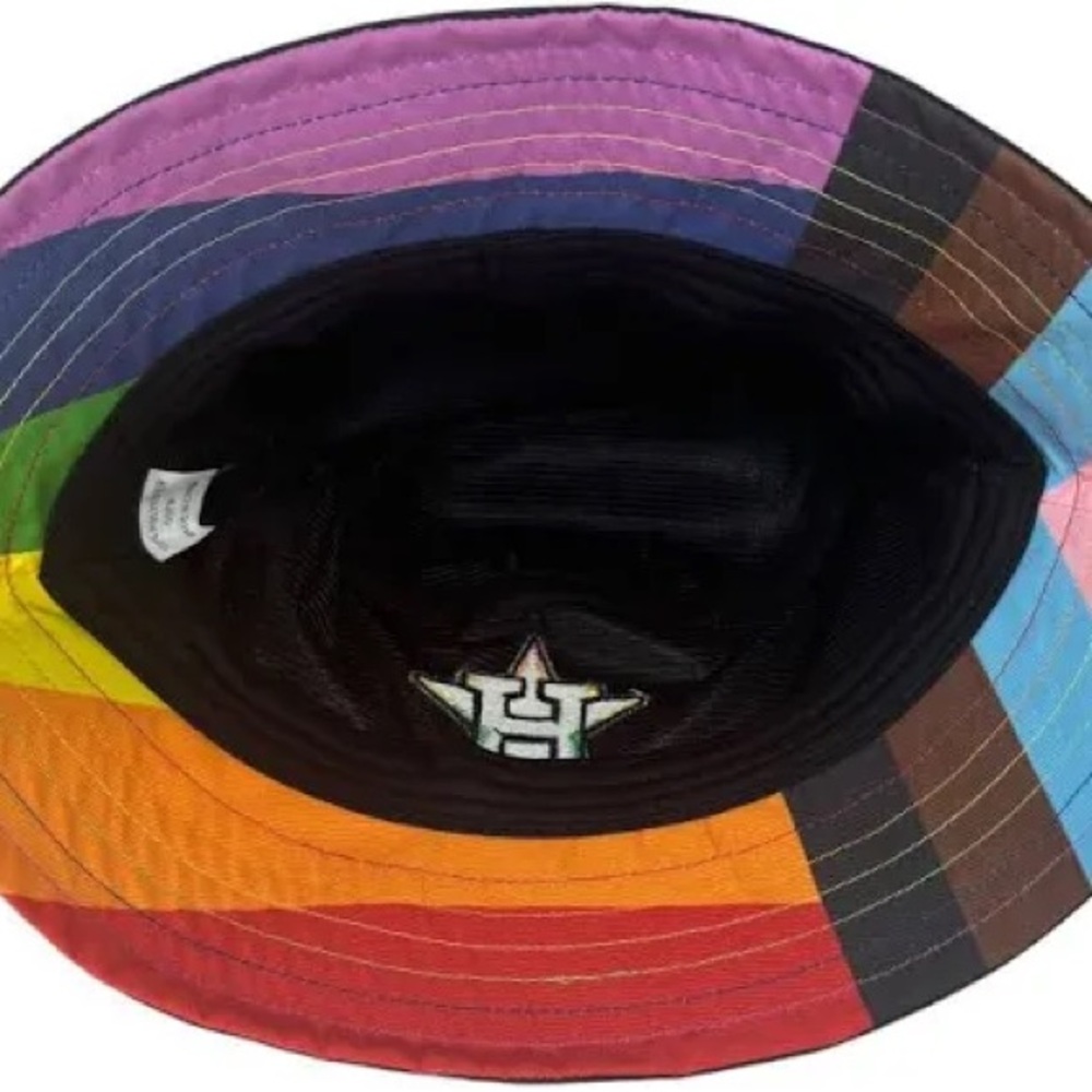 🌈 Houston Astros 2024 Pride Night Bucket Hat 🌈 - Picture 3 of 8